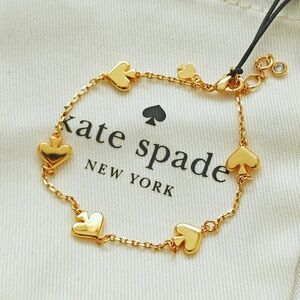 NWT Kate Spade Spot The Spade Metal Scatter Bracelet Gold KH264 $99